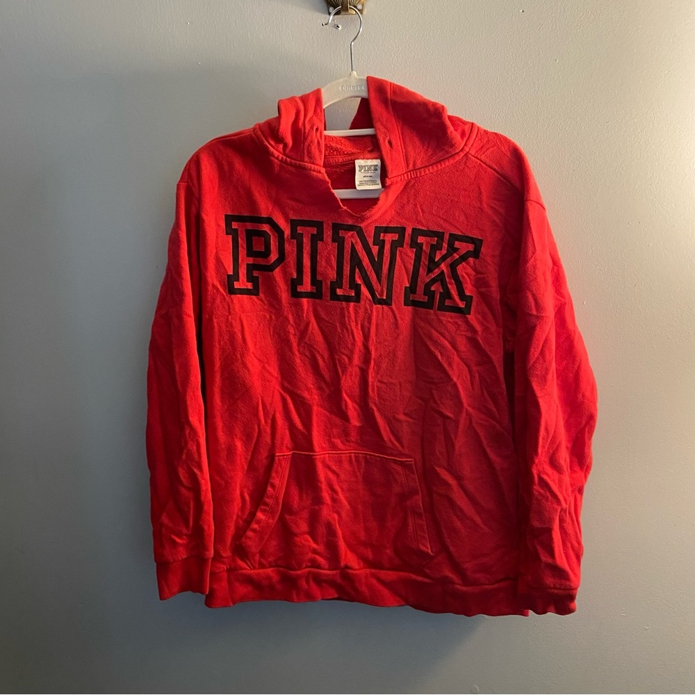 PINK Victoria’s Secret Hoodie Women’s Medium – Red